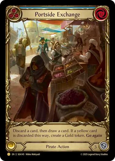 Portside Exchange (Treasure) [SEA145] (High Seas)  Cold Foil | Good Games Modbury