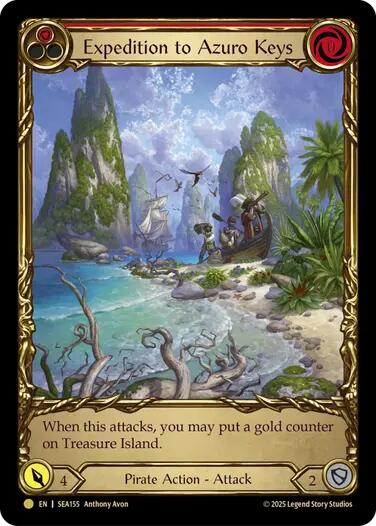 Expedition to Azuro Keys (Treasure) [SEA155] (High Seas)  Cold Foil | Good Games Modbury