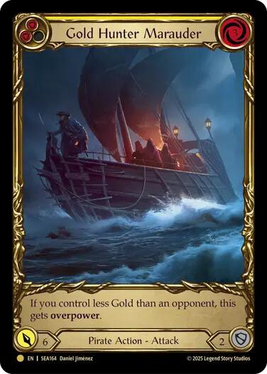 Gold Hunter Marauder (Treasure) [SEA164] (High Seas)  Cold Foil | Good Games Modbury