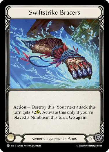 Swiftstrike Bracers (Treasure) [SEA183] (High Seas)  Cold Foil | Good Games Modbury