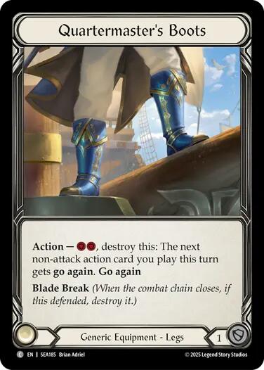 Quartermaster's Boots (Treasure) [SEA185] (High Seas)  Cold Foil | Good Games Modbury