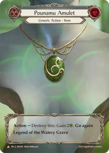 Pounamu Amulet (Treasure) [SEA195] (High Seas)  Cold Foil | Good Games Modbury