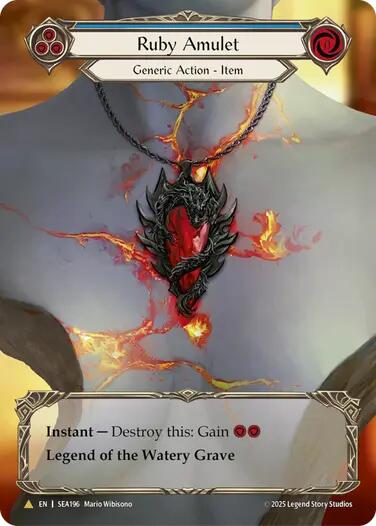 Ruby Amulet (Treasure) [SEA196] (High Seas)  Cold Foil | Good Games Modbury