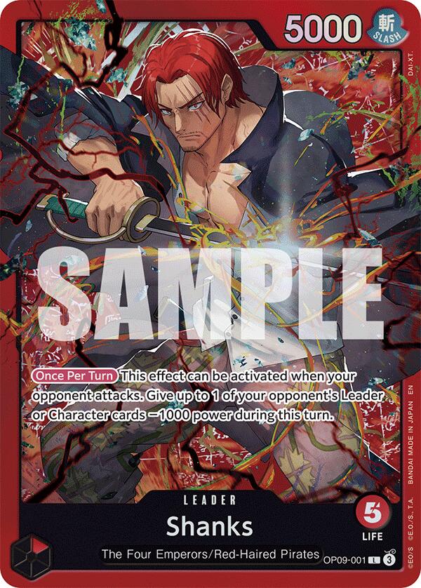 Shanks (OP09-001) [Starter Deck: Red Shanks] | Good Games Modbury