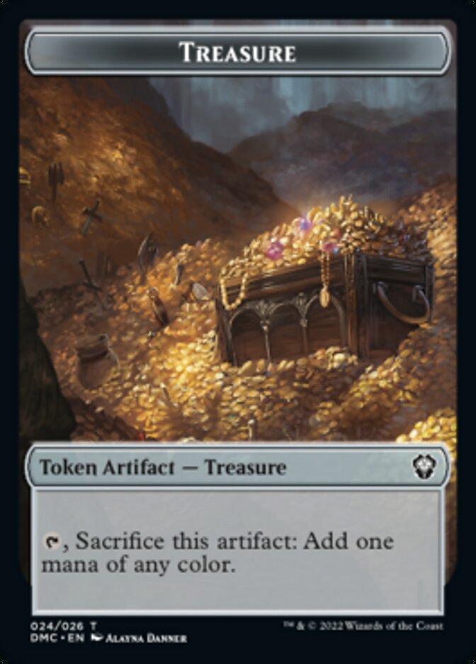 Treasure Token [Dominaria United Commander Tokens] | Good Games Modbury