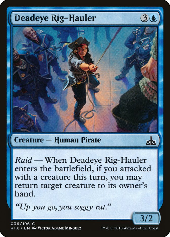 Deadeye Rig-Hauler 36/196 (Rivals of Ixalan)  - Foil | Good Games Modbury