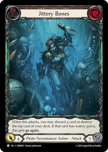 Jittery Bones (Red) [GEM049] (GEM Pack 2) | Good Games Modbury