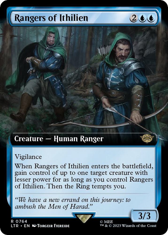 Rangers of Ithilien 764 (Universes Beyond: The Lord of the Rings: Tales of Middle-earth)  - Extended Art Surge Foil | Good Games Modbury