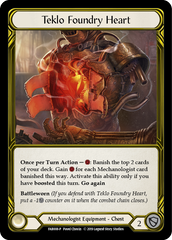 Teklo Foundry Heart [FAB008-P] (Promo)  1st Edition Cold Foil - Golden | Good Games Modbury