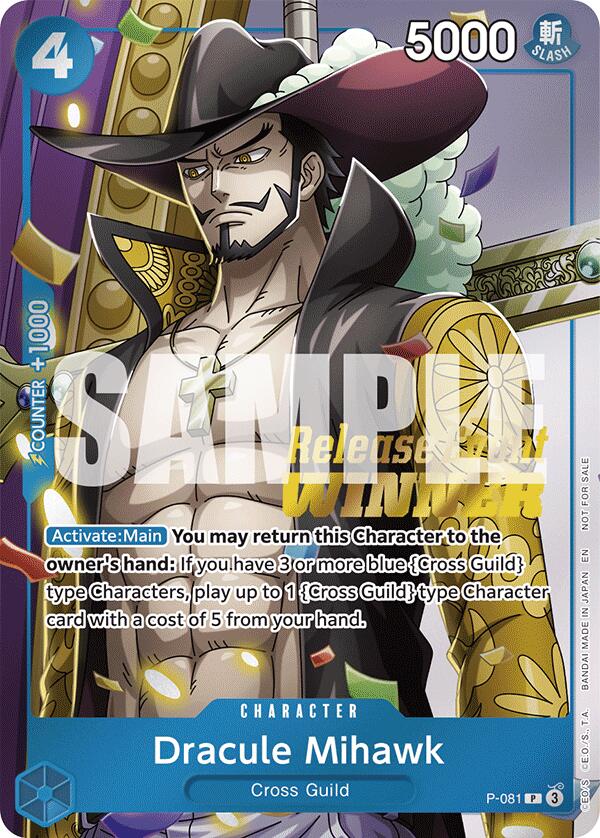 Dracule Mihawk (A Fist of Divine Speed Release Event Winner) [One Piece Promotion Cards] | Good Games Modbury