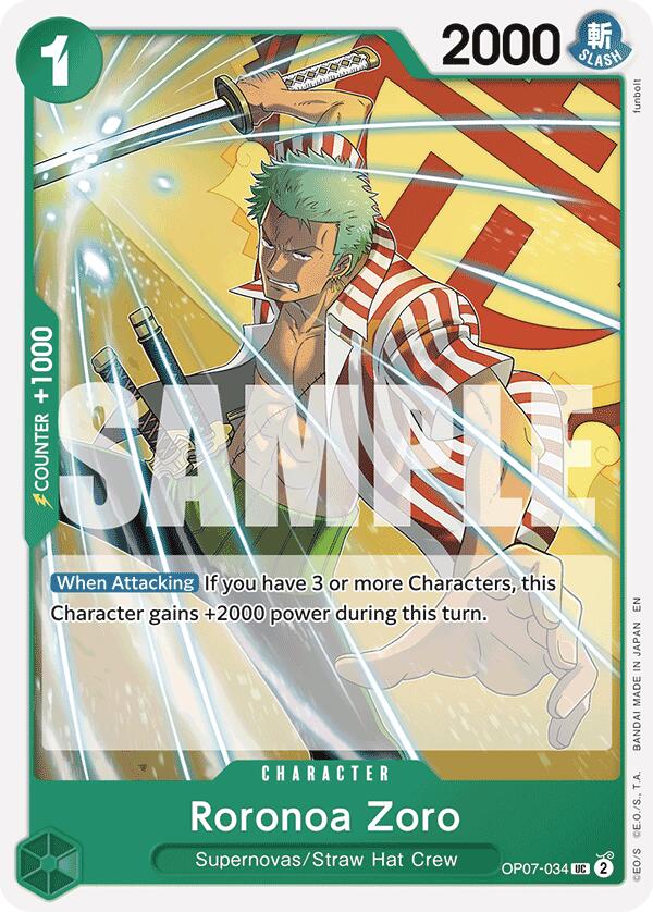Roronoa Zoro (Reprint) [Starter Deck: GREEN Jewelry Bonney] | Good Games Modbury