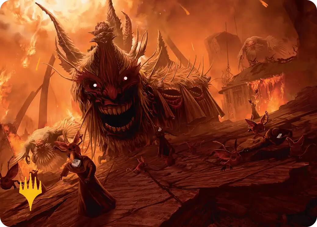 The Final Days Art Card (Gold-Stamped Planeswalker Symbol) [FINAL FANTASY Art Series] | Good Games Modbury