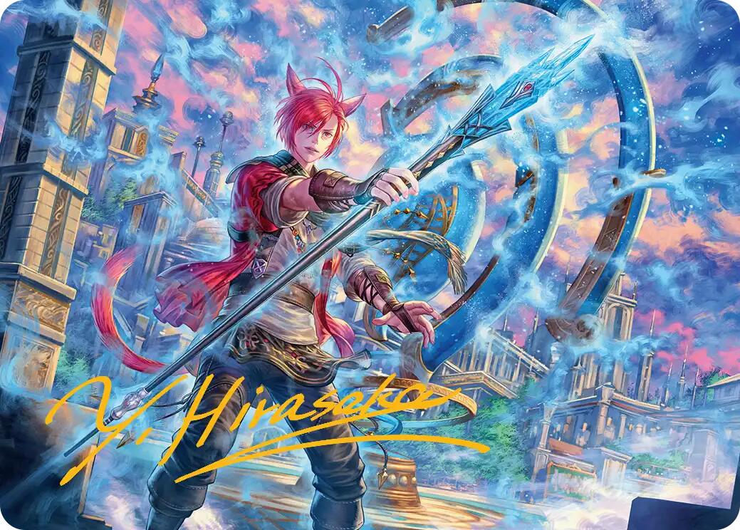 G'raha Tia, Scion Reborn Art Card (19) (Gold-Stamped Signature) [FINAL FANTASY Art Series] | Good Games Modbury