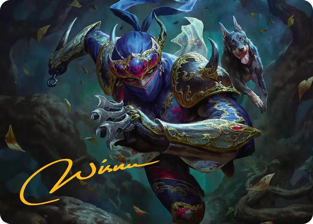 Shadow, Mysterious Assassin Art Card (Gold-Stamped Signature) [FINAL FANTASY Art Series] | Good Games Modbury