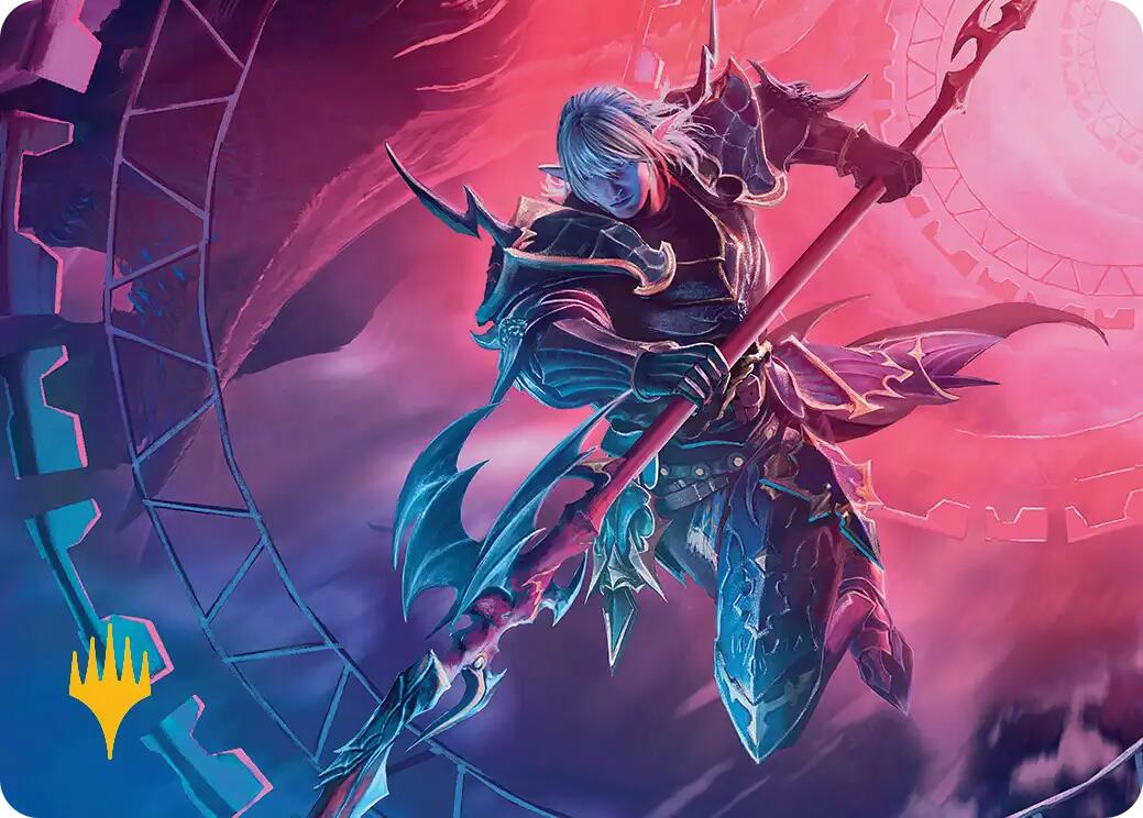 Estinien Varlineau Art Card (Gold-Stamped Planeswalker Symbol) [FINAL FANTASY Art Series] | Good Games Modbury