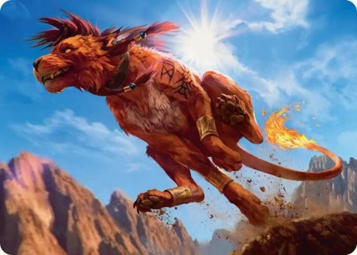 Red XIII, Proud Warrior Art Card [FINAL FANTASY Art Series] | Good Games Modbury