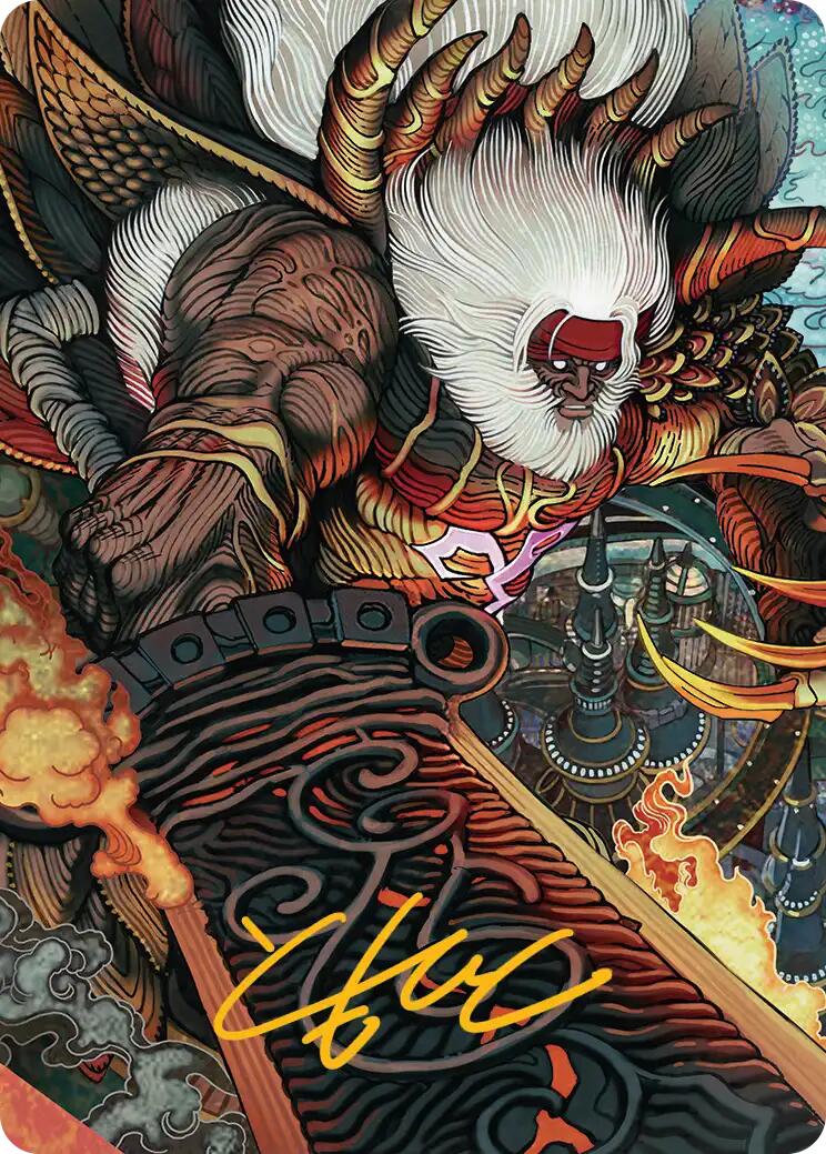 Braska's Final Aeon Art Card (Gold-Stamped Signature) [FINAL FANTASY Art Series] | Good Games Modbury
