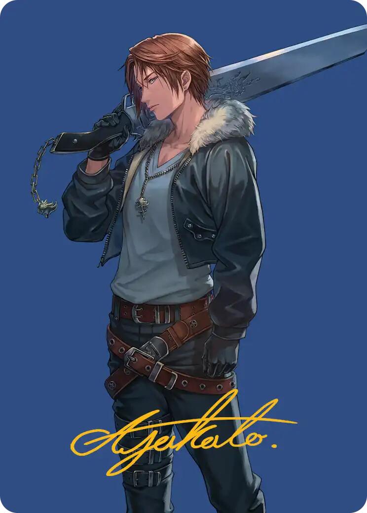 Squall, SeeD Mercenary Art Card (Gold-Stamped Signature) [FINAL FANTASY Art Series] | Good Games Modbury