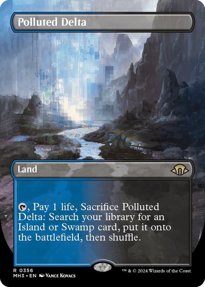 Polluted Delta 356/319 (Modern Horizons 3)  - Borderless Foil | Good Games Modbury