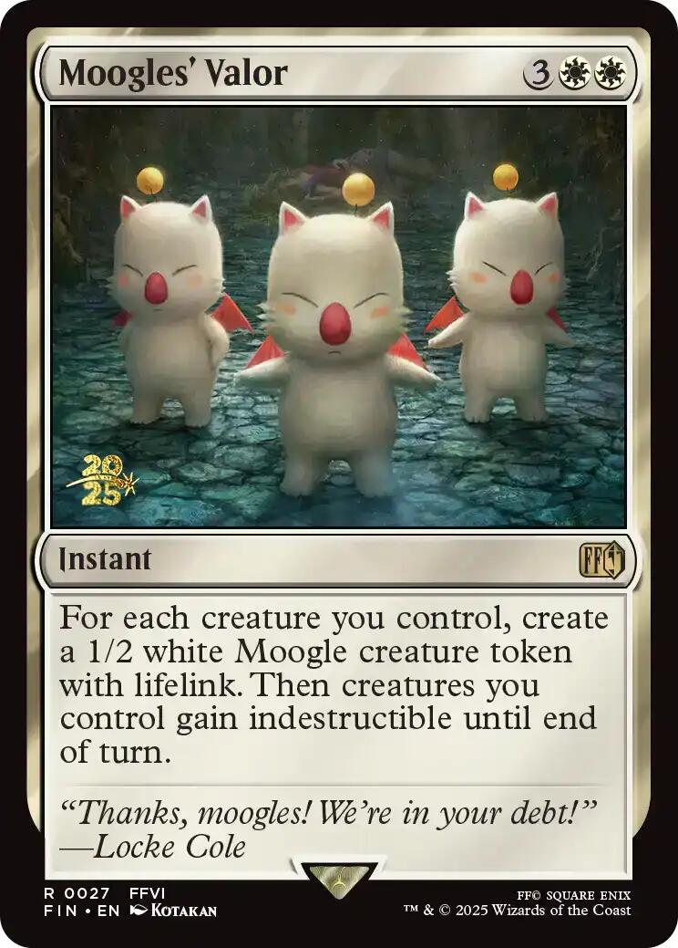 Moogles' Valor [FINAL FANTASY Prerelease Promo] | Good Games Modbury