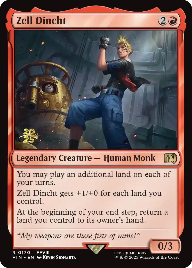 Zell Dincht [FINAL FANTASY Prerelease Promo] | Good Games Modbury