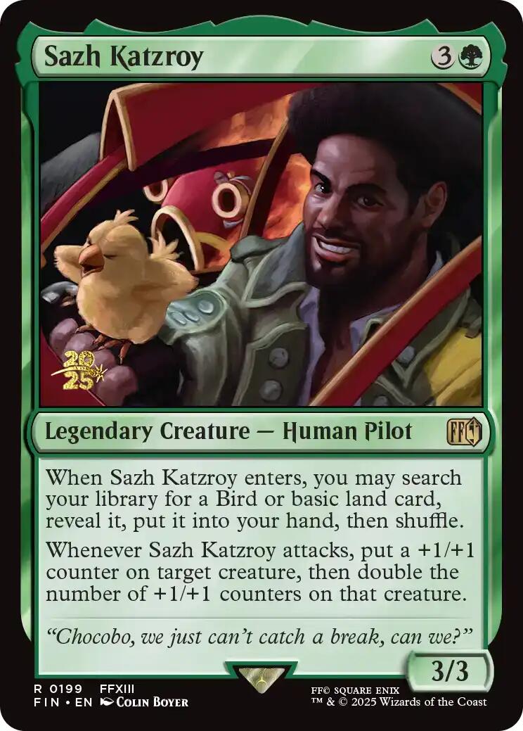 Sazh Katzroy [FINAL FANTASY Prerelease Promo] | Good Games Modbury