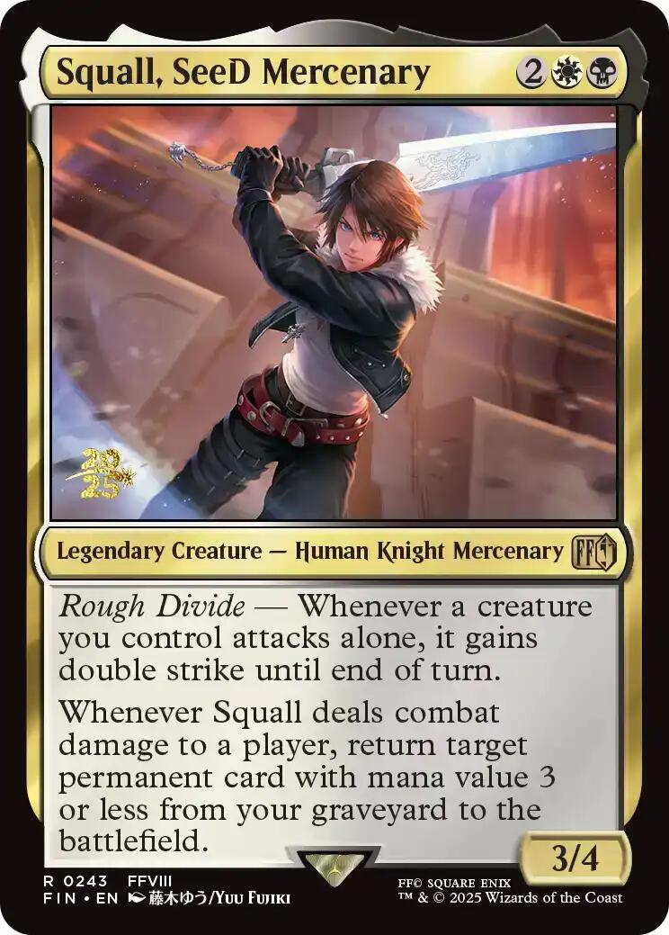 Squall, SeeD Mercenary [FINAL FANTASY Prerelease Promo] | Good Games Modbury