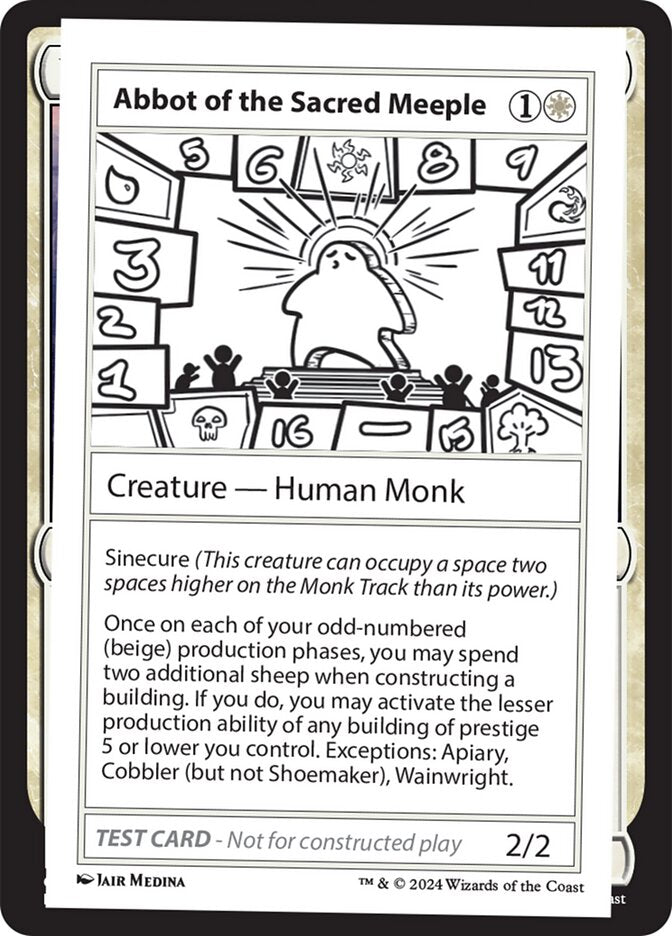 Abbot of the Sacred Meeple 507/390 (Mystery Booster 2 Playtest Cards)  | Good Games Modbury