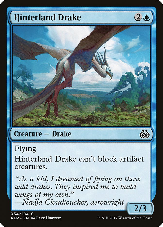 Hinterland Drake 34/184 (Aether Revolt)  - Foil | Good Games Modbury