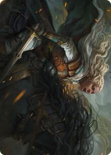 Eowyn Fearless Knight Art Card 15 (Art Series: Universes Beyond: The Lord of the Rings: Tales of Middle-earth)  | Good Games Modbury