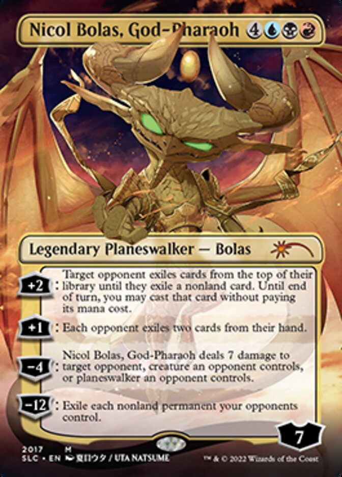 Nicol Bolas, God-Pharaoh (Borderless) [Secret Lair 30th Anniversary Countdown Kit] | Good Games Modbury