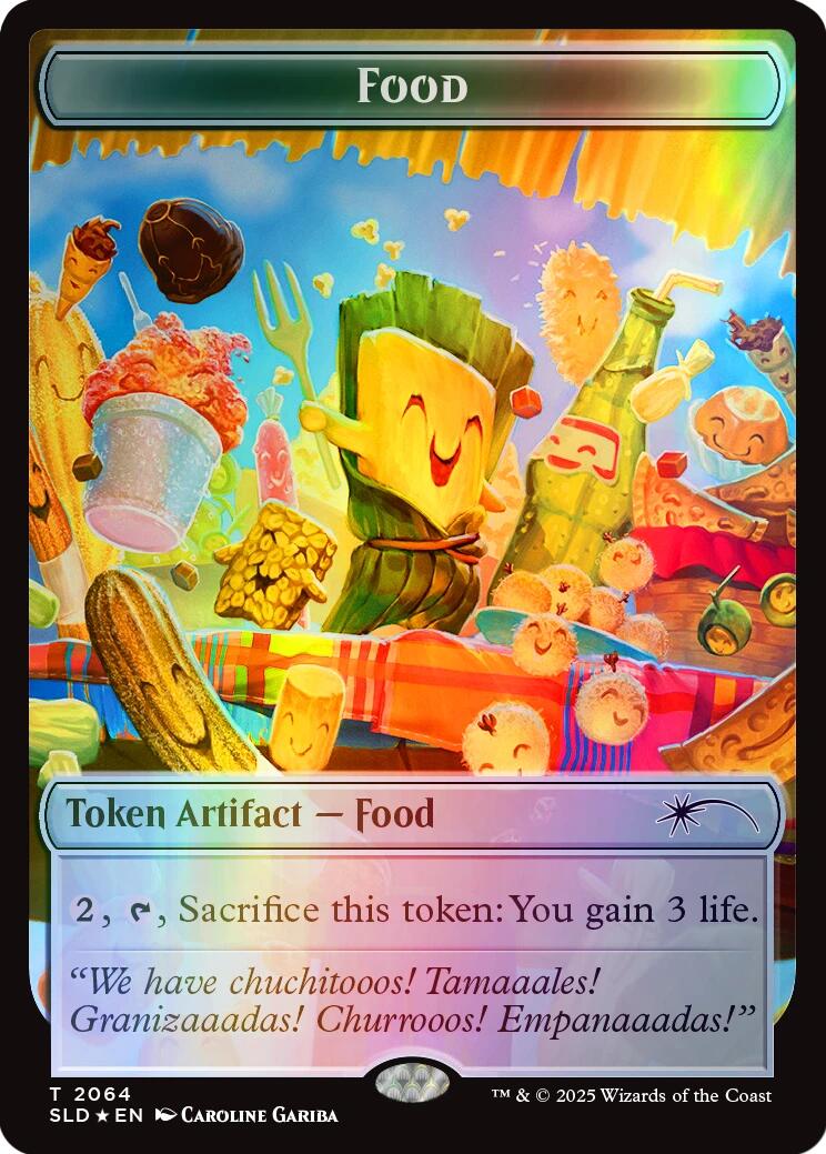 Food Token (2064) (Rainbow Foil) [Secret Lair Drop Series] | Good Games Modbury