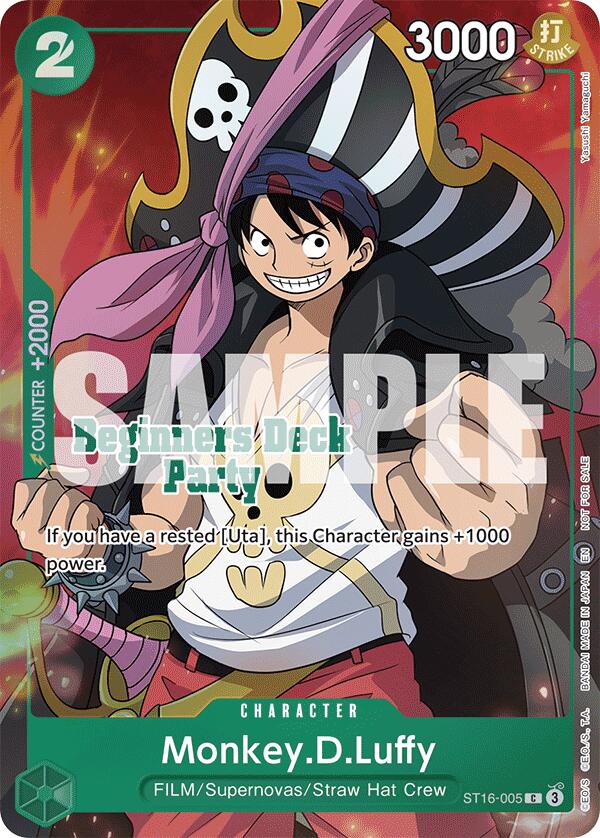Monkey.D.Luffy (Daz.Bonez) (ST-23 - ST-28 Beginners Deck Party) [Winner] [One Piece Promotion Cards] | Good Games Modbury