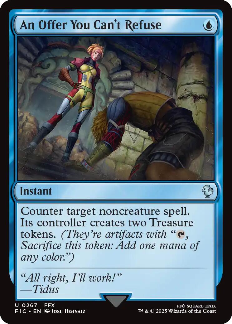 An Offer You Can't Refuse (Surge Foil) [FINAL FANTASY Commander] | Good Games Modbury