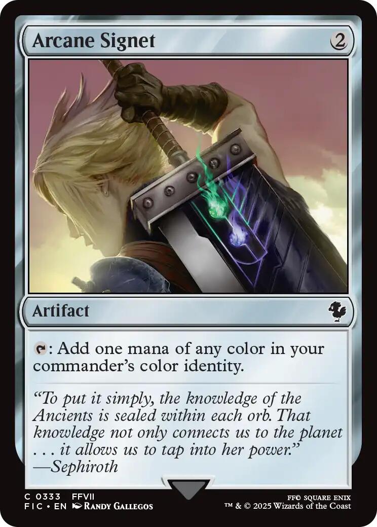 Arcane Signet (0333) (Surge Foil) [FINAL FANTASY Commander] | Good Games Modbury