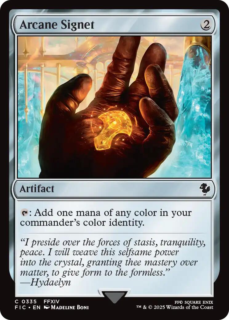 Arcane Signet (0335) (Surge Foil) [FINAL FANTASY Commander] | Good Games Modbury