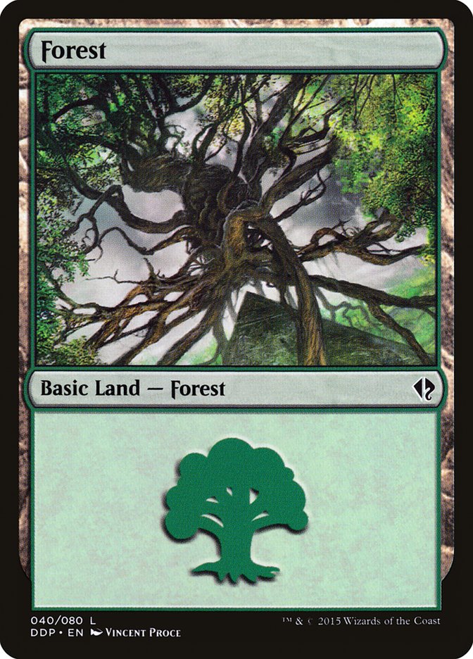 Forest (40) [Duel Decks: Zendikar vs. Eldrazi] | Good Games Modbury