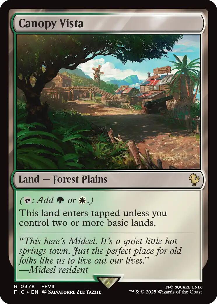 Canopy Vista (Surge Foil) [FINAL FANTASY Commander] | Good Games Modbury