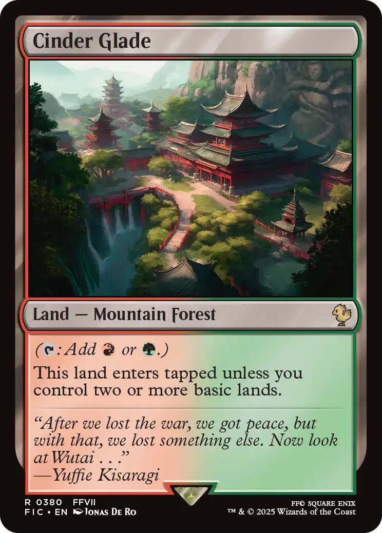 Cinder Glade (Surge Foil) [FINAL FANTASY Commander] | Good Games Modbury