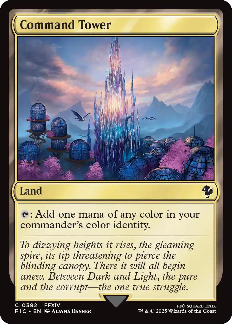 Command Tower (0382) (Surge Foil) [FINAL FANTASY Commander] | Good Games Modbury