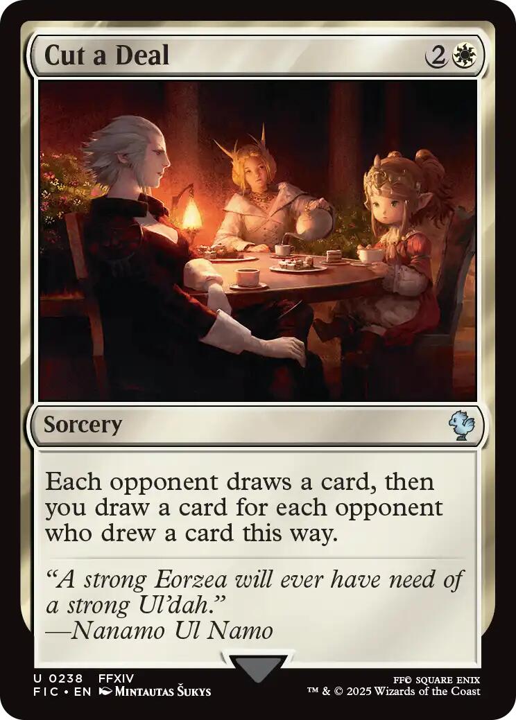 Cut a Deal (Surge Foil) [FINAL FANTASY Commander] | Good Games Modbury