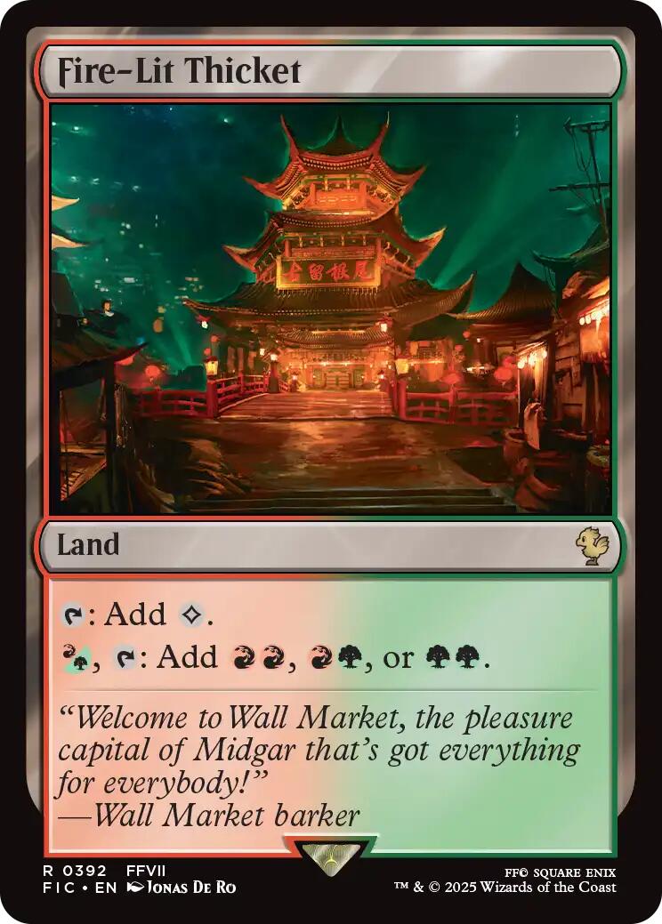 Fire-Lit Thicket (Surge Foil) [FINAL FANTASY Commander] | Good Games Modbury