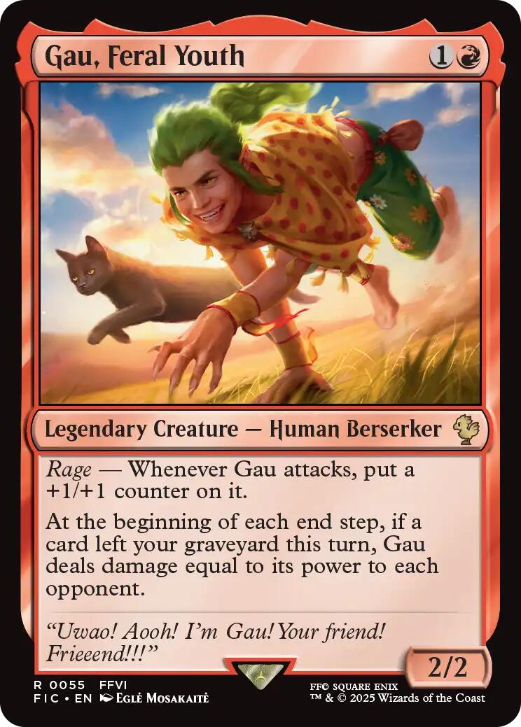 Gau, Feral Youth (Surge Foil) [FINAL FANTASY Commander] | Good Games Modbury