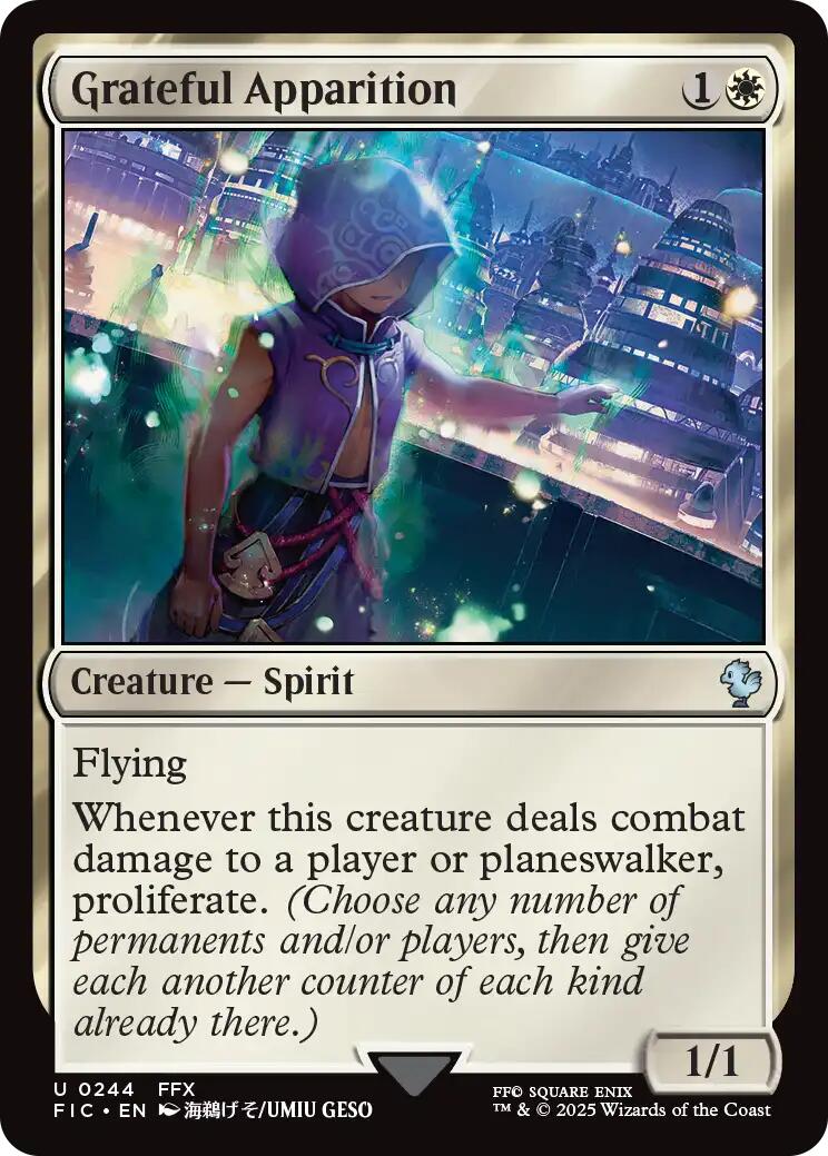 Grateful Apparition (Surge Foil) [FINAL FANTASY Commander] | Good Games Modbury