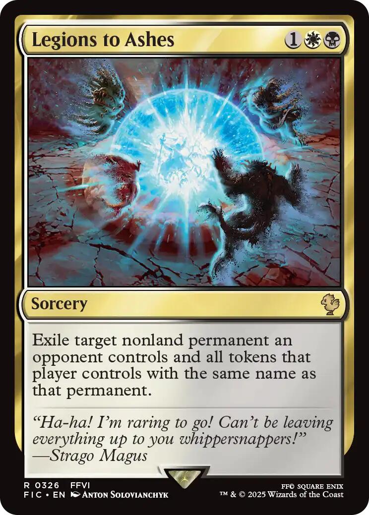 Legions to Ashes (Surge Foil) [FINAL FANTASY Commander] | Good Games Modbury