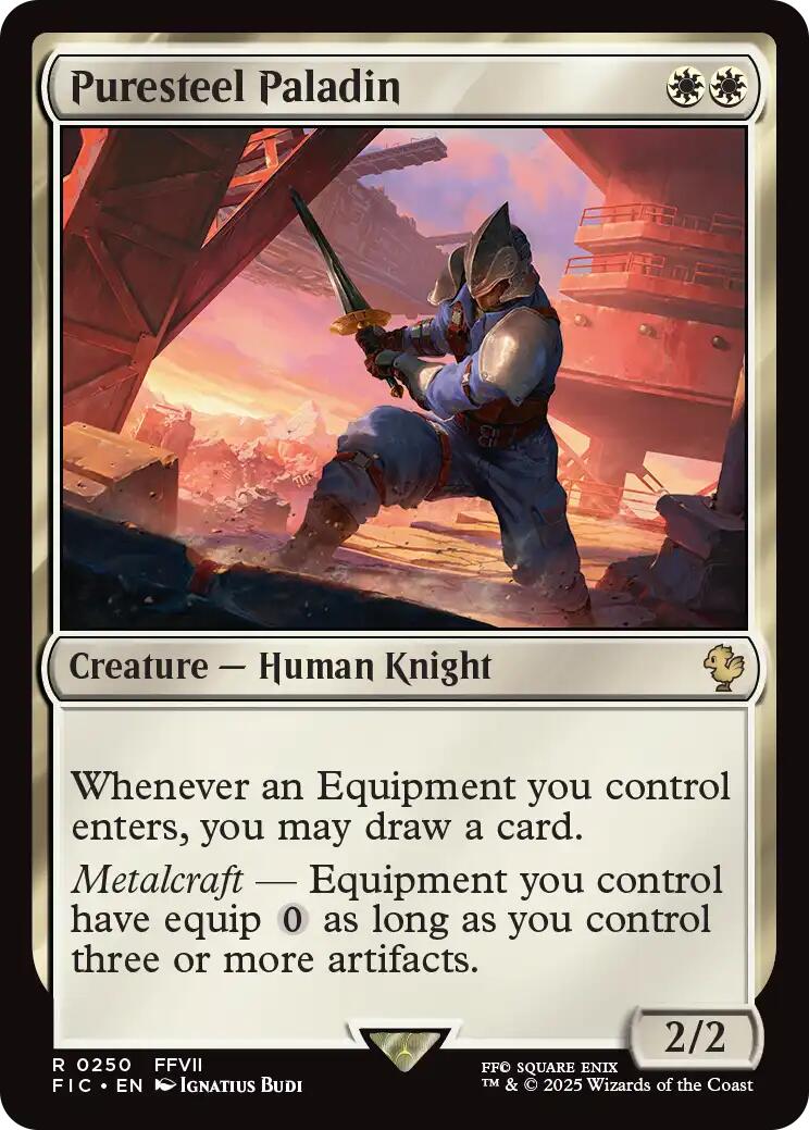 Puresteel Paladin (Surge Foil) [FINAL FANTASY Commander] | Good Games Modbury