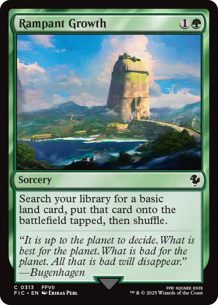 Rampant Growth (Surge Foil) [FINAL FANTASY Commander] | Good Games Modbury