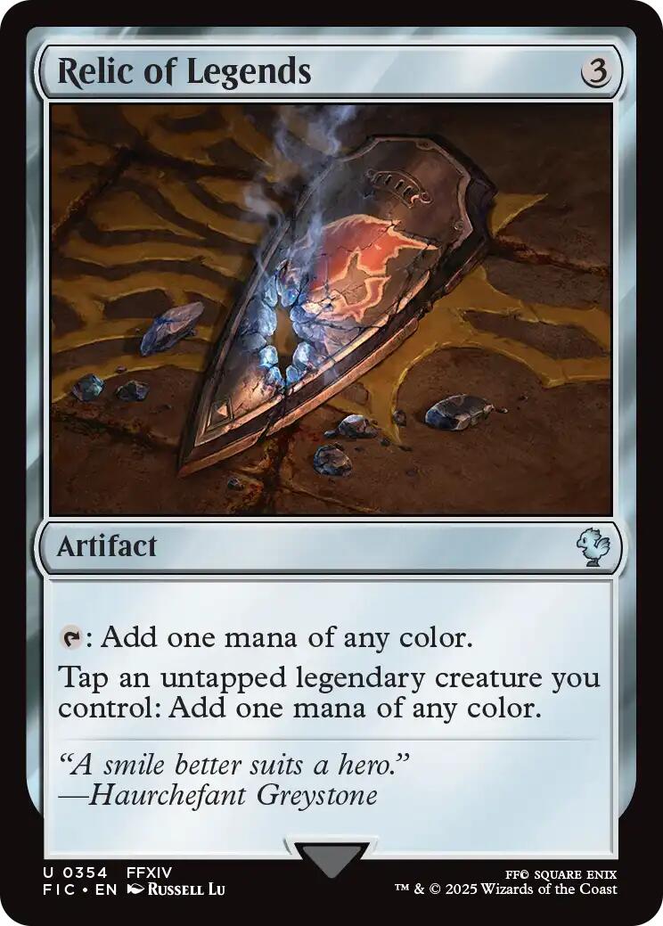 Relic of Legends (Surge Foil) [FINAL FANTASY Commander] | Good Games Modbury