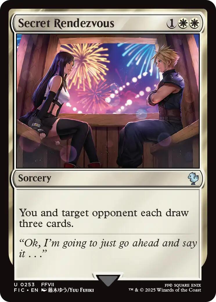 Secret Rendezvous (0253) (Surge Foil) [FINAL FANTASY Commander] | Good Games Modbury