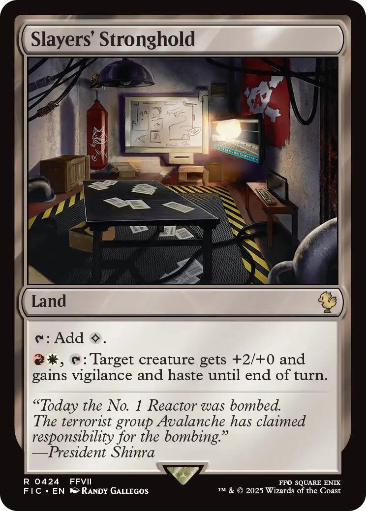 Slayers' Stronghold (Surge Foil) [FINAL FANTASY Commander] | Good Games Modbury